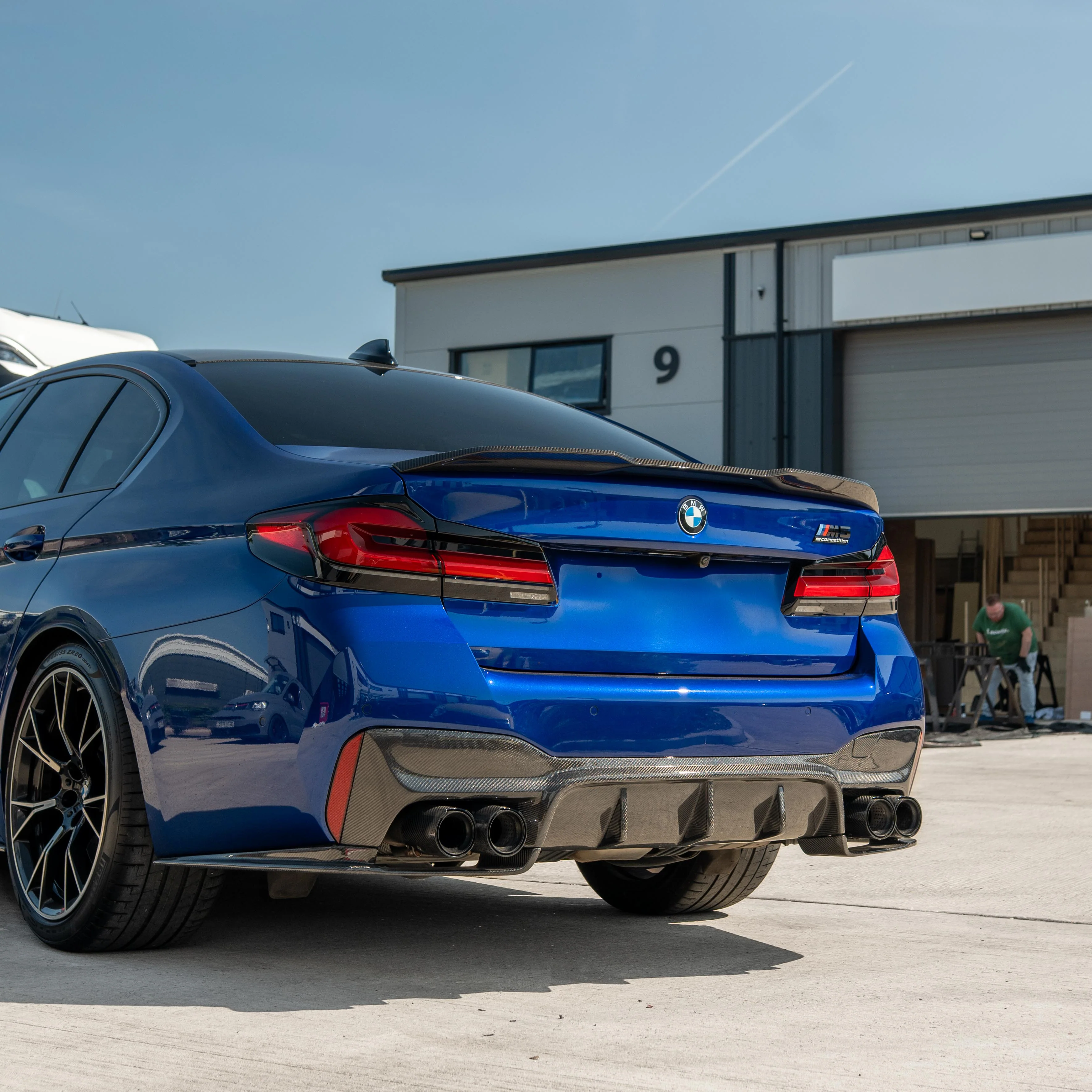 BMW M5 F90 & G30 5 SERIES CARBON FIBRE SPOILER - MP STYLE-Spoiler-CT CARBON-CT Carbon - High-quality carbon fiber and gloss black aerodynamic parts for premium sports and luxury vehicles.