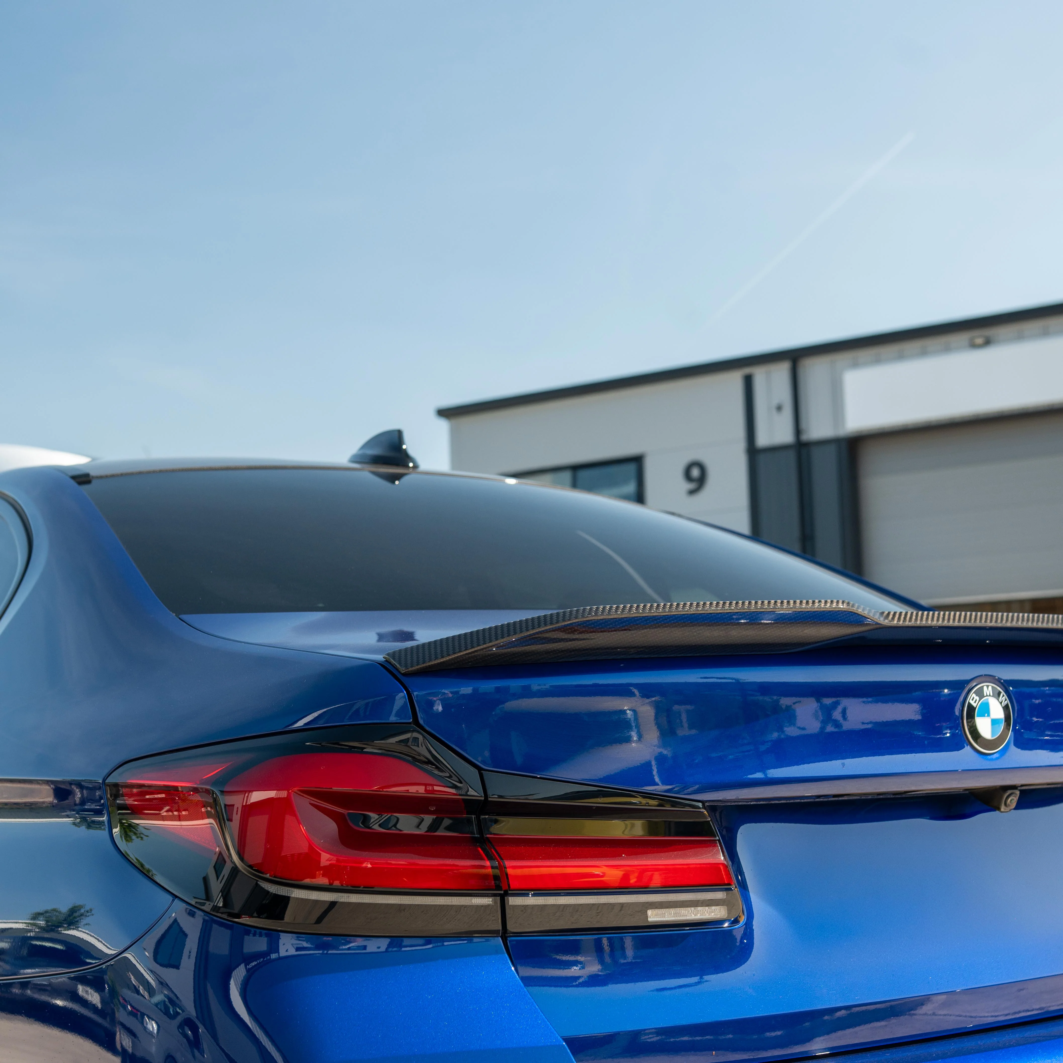 BMW M5 F90 & G30 5 SERIES CARBON FIBRE SPOILER - MP STYLE-Spoiler-CT CARBON-CT Carbon - High-quality carbon fiber and gloss black aerodynamic parts for premium sports and luxury vehicles.