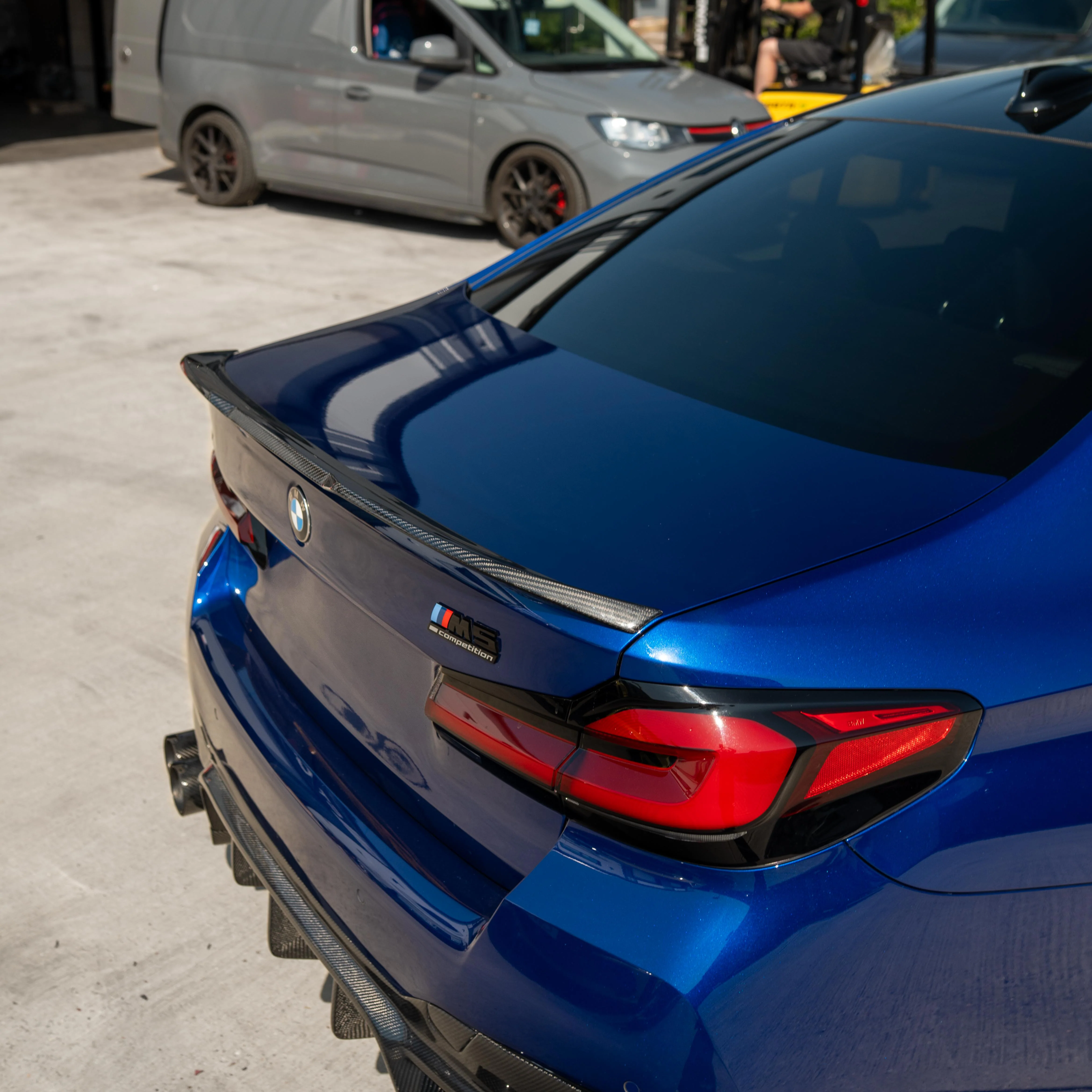 BMW M5 F90 & G30 5 SERIES CARBON FIBRE SPOILER - MP STYLE-Spoiler-CT CARBON-CT Carbon - High-quality carbon fiber and gloss black aerodynamic parts for premium sports and luxury vehicles.