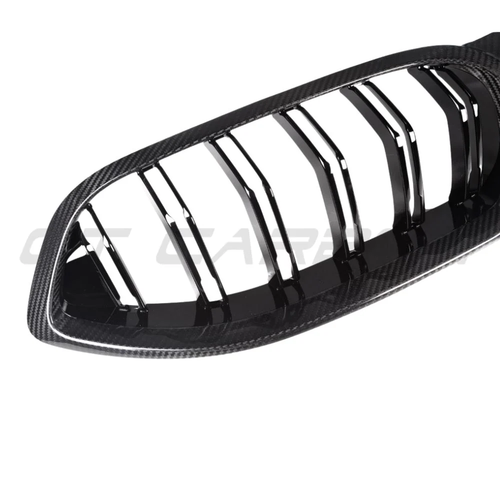 BMW M8 F91/F92/F93 2019+ CARBON FIBRE GRILLE-Accessories-CT CARBON-CT Carbon - High-quality carbon fiber and gloss black aerodynamic parts for premium sports and luxury vehicles.
