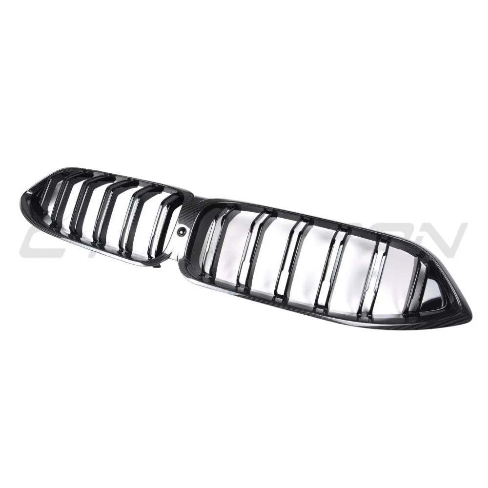 BMW M8 F91/F92/F93 2019+ CARBON FIBRE GRILLE-Accessories-CT CARBON-CT Carbon - High-quality carbon fiber and gloss black aerodynamic parts for premium sports and luxury vehicles.