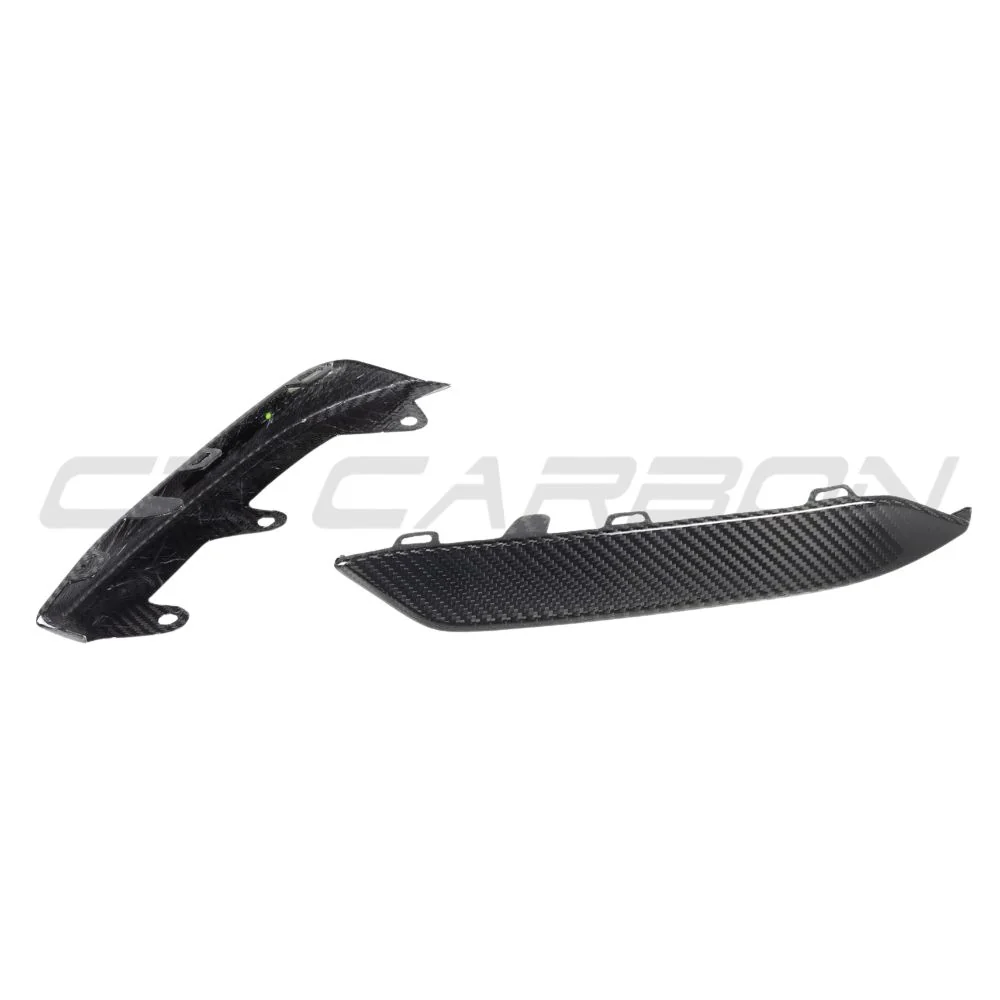 BMW M8 F91/F92/F93 2019+ CARBON FIBRE LOWER FRONT BUMPER TRIM-Accessories-CT CARBON-CT Carbon - High-quality carbon fiber and gloss black aerodynamic parts for premium sports and luxury vehicles.