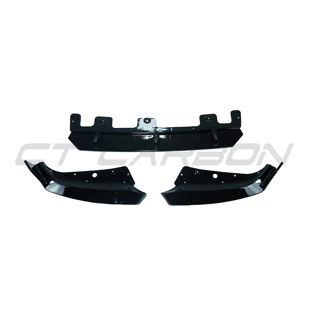 BMW U11 X1 2023+ GLOSS BLACK SPLITTER V1-Splitter-BLAK BY CT-CT Carbon - High-quality carbon fiber and gloss black aerodynamic parts for premium sports and luxury vehicles.