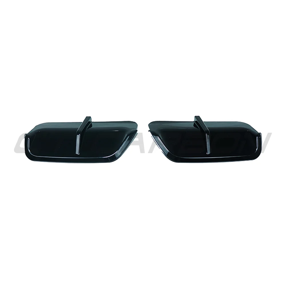 BMW U11 X1 2023+ GLOSS BLACK DIFFUSER SIDES-Accessories-BLAK BY CT-CT Carbon - High-quality carbon fiber and gloss black aerodynamic parts for premium sports and luxury vehicles.