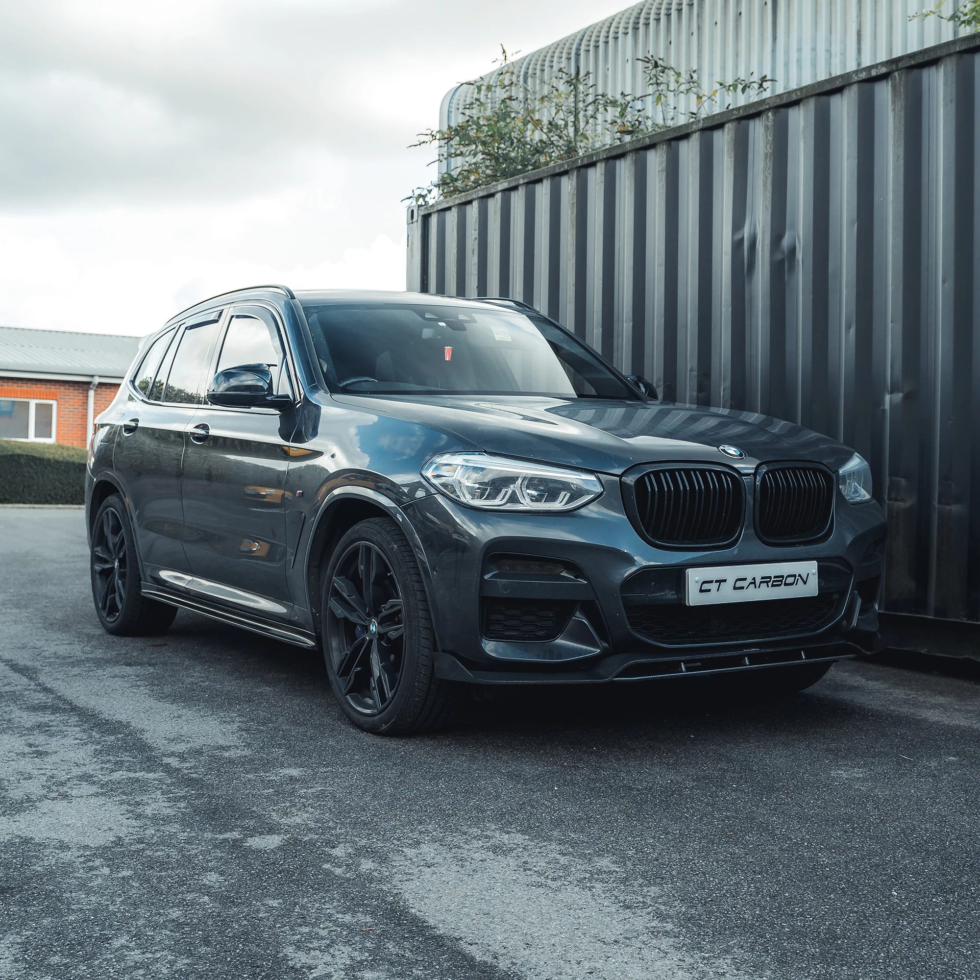 BMW X3 G01 CARBON FIBRE SPLITTER-Splitter-CT CARBON-CT Carbon - High-quality carbon fiber and gloss black aerodynamic parts for premium sports and luxury vehicles.