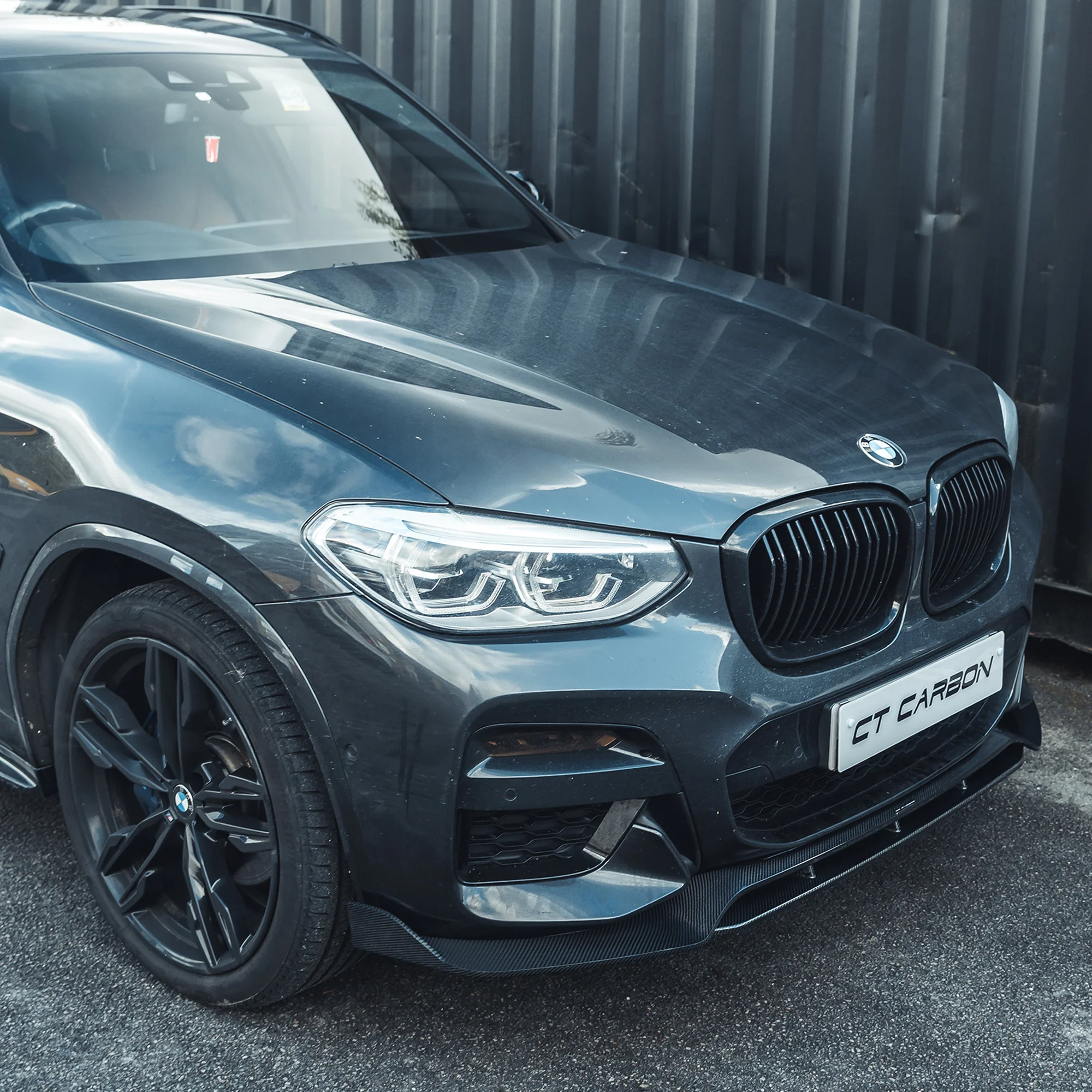 BMW X3 G01 CARBON FIBRE SPLITTER-Splitter-CT CARBON-CT Carbon - High-quality carbon fiber and gloss black aerodynamic parts for premium sports and luxury vehicles.