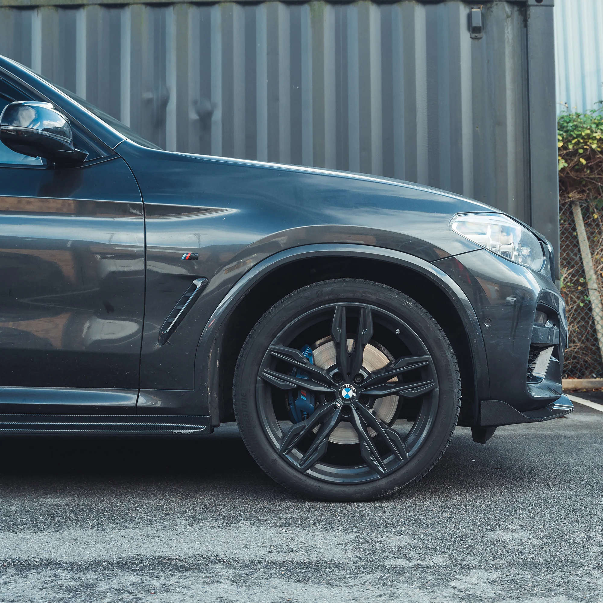 BMW X3 G01 CARBON FIBRE SPLITTER-Splitter-CT CARBON-CT Carbon - High-quality carbon fiber and gloss black aerodynamic parts for premium sports and luxury vehicles.