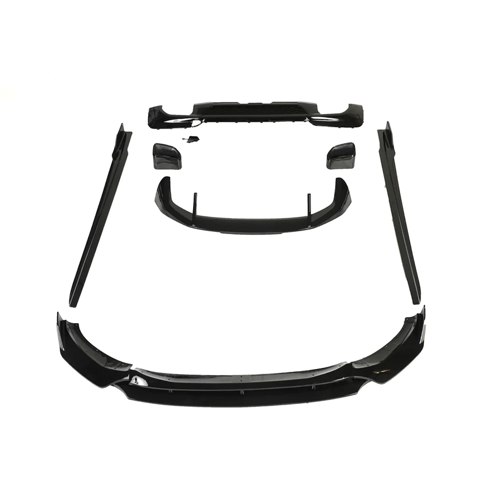 BMW X3 G01 2017-2020 FULL GLOSS BLACK KIT WITH TIPS-Kit-BLAK BY CT-CT Carbon - High-quality carbon fiber and gloss black aerodynamic parts for premium sports and luxury vehicles.