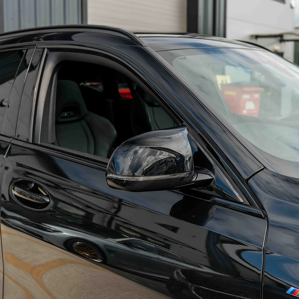 BMW X3/X4/X5/X6 G01/G02/G05/G06 GLOSS BLACK MIRRORS-Accessories-BLAK BY CT-CT Carbon - High-quality carbon fiber and gloss black aerodynamic parts for premium sports and luxury vehicles.