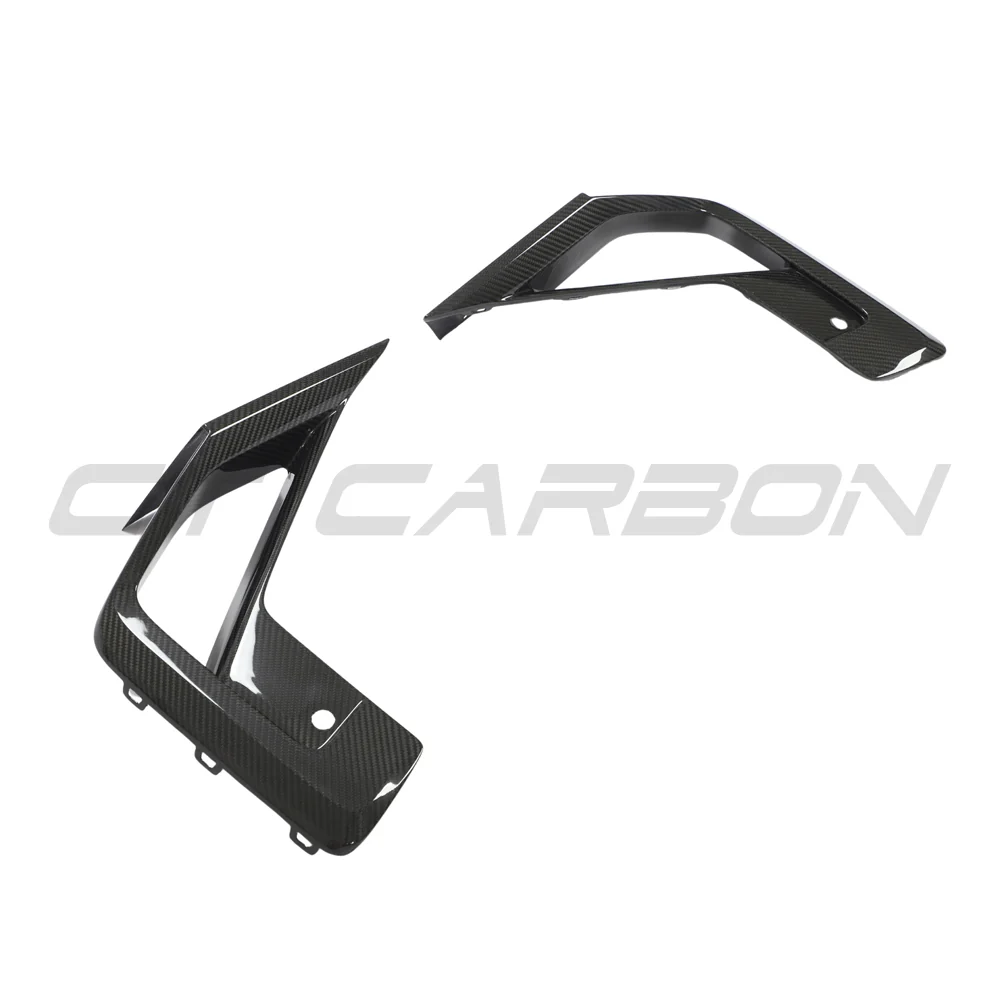 BMW X3M/X4M F97/F98 LCI 2022+ CARBON FIBRE FRONT BUMPER TRIM-Accessories-CT CARBON-CT Carbon - High-quality carbon fiber and gloss black aerodynamic parts for premium sports and luxury vehicles.