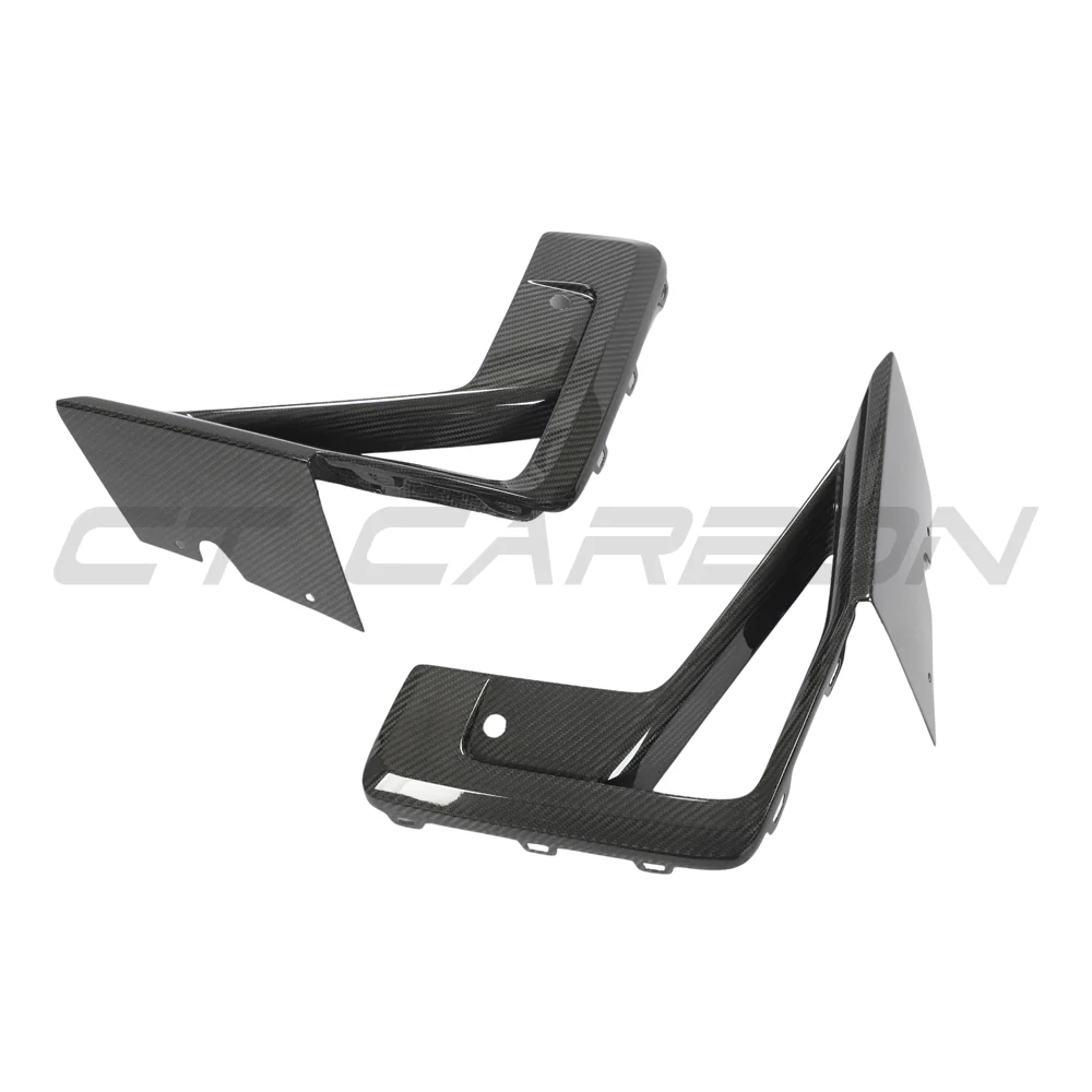 BMW X3M/X4M F97/F98 LCI 2022+ CARBON FIBRE FRONT BUMPER TRIM-Accessories-CT CARBON-CT Carbon - High-quality carbon fiber and gloss black aerodynamic parts for premium sports and luxury vehicles.