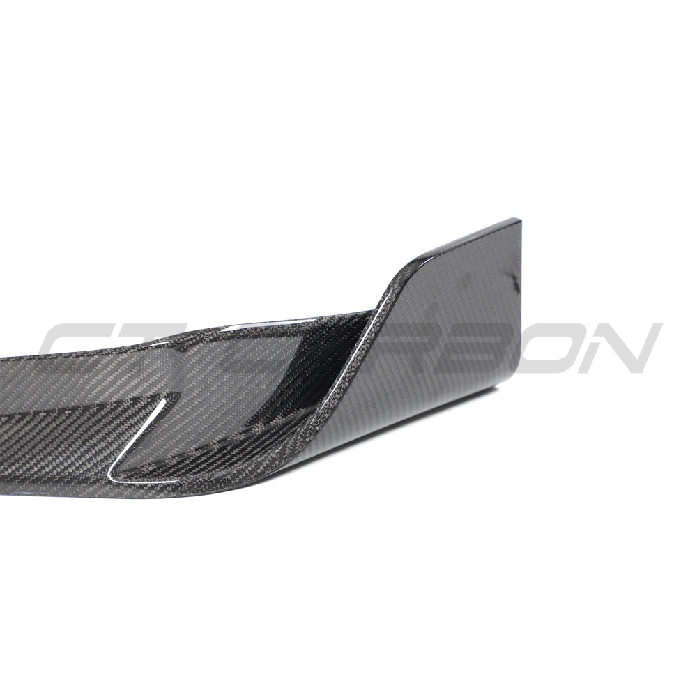 BMW X3M/X4M F97/F98 LCI 2022+ CARBON FIBRE SPLITTER-Splitter-CT CARBON-CT Carbon - High-quality carbon fiber and gloss black aerodynamic parts for premium sports and luxury vehicles.