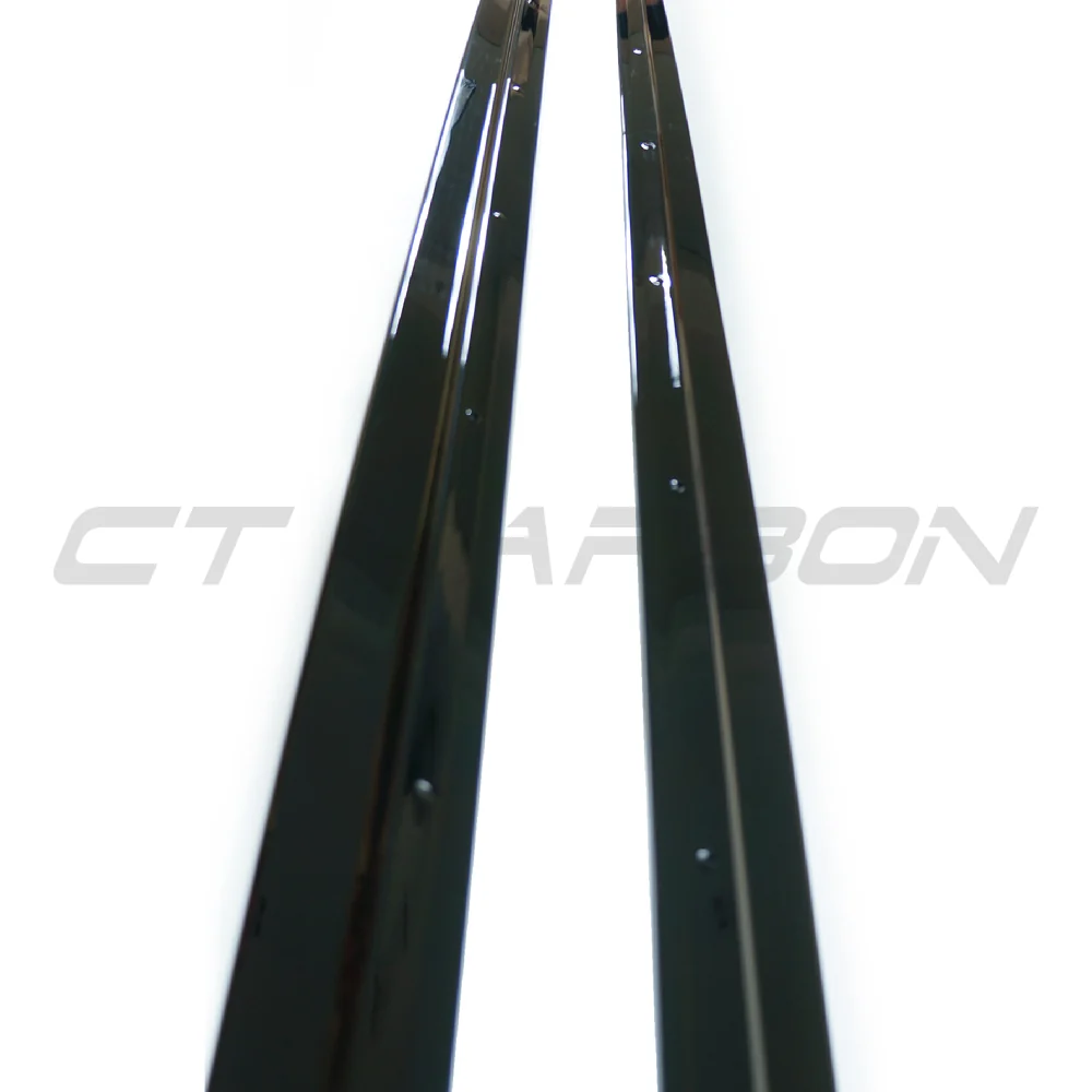 BMW X5 2014-2018 F15 GLOSS BLACK FULL LENGTH SIDE SKIRTS-Side Skirts-BLAK BY CT-CT Carbon - High-quality carbon fiber and gloss black aerodynamic parts for premium sports and luxury vehicles.