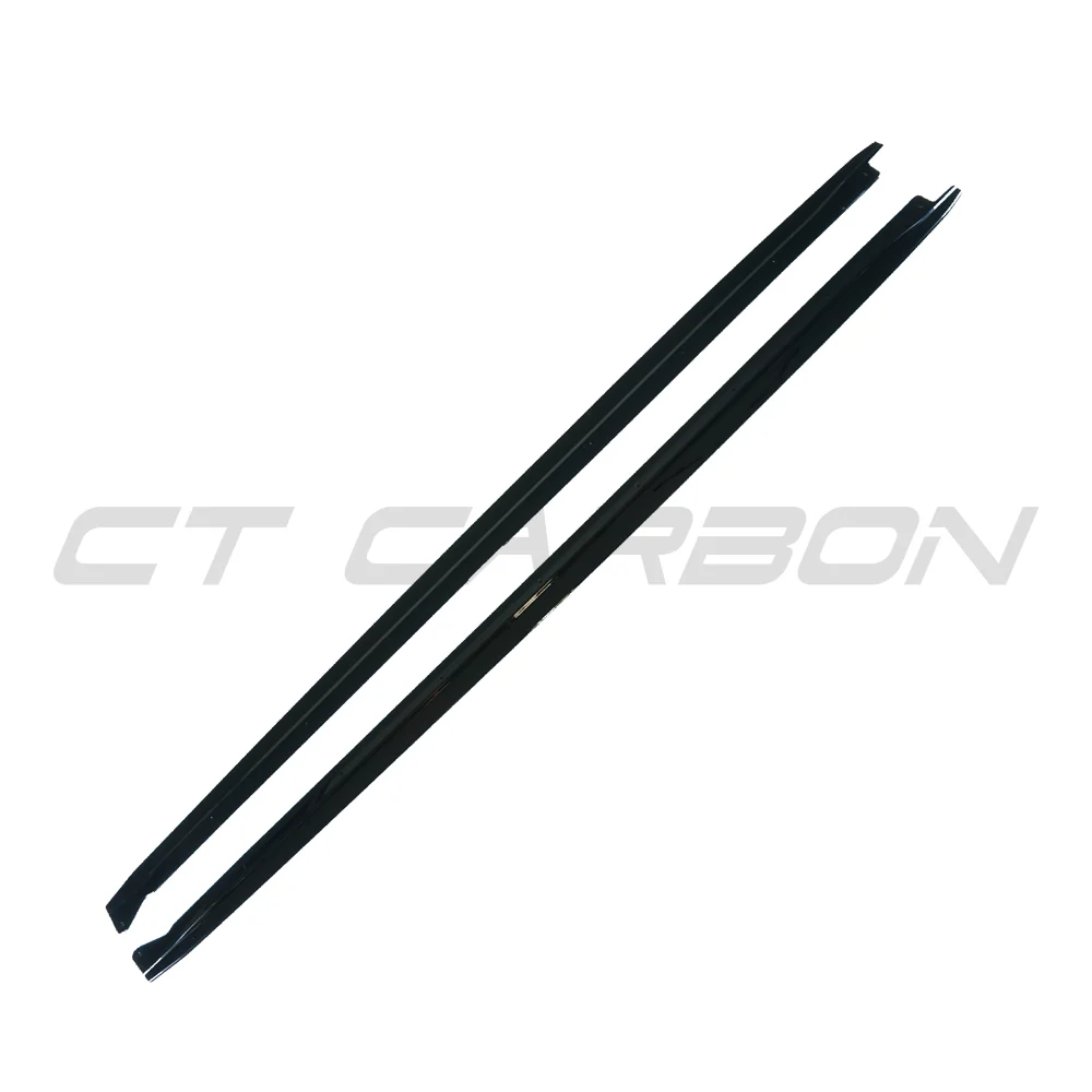BMW X5 2014-2018 F15 GLOSS BLACK FULL LENGTH SIDE SKIRTS-Side Skirts-BLAK BY CT-CT Carbon - High-quality carbon fiber and gloss black aerodynamic parts for premium sports and luxury vehicles.