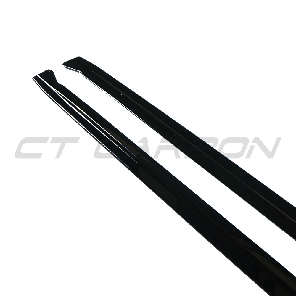 BMW X5 2014-2018 F15 GLOSS BLACK FULL LENGTH SIDE SKIRTS-Side Skirts-BLAK BY CT-CT Carbon - High-quality carbon fiber and gloss black aerodynamic parts for premium sports and luxury vehicles.