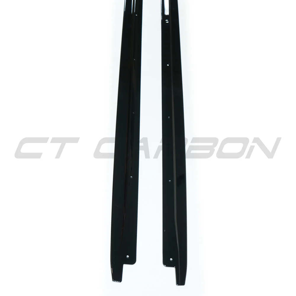 BMW X5 2014-2018 F15 GLOSS BLACK FULL LENGTH SIDE SKIRTS-Side Skirts-BLAK BY CT-CT Carbon - High-quality carbon fiber and gloss black aerodynamic parts for premium sports and luxury vehicles.