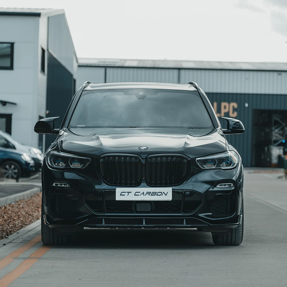 BMW X5 G05 DOUBLE SLAT BLACK GRILLES - BLAK BY CT CARBON-Grille-BLAK BY CT-CT Carbon - High-quality carbon fiber and gloss black aerodynamic parts for premium sports and luxury vehicles.