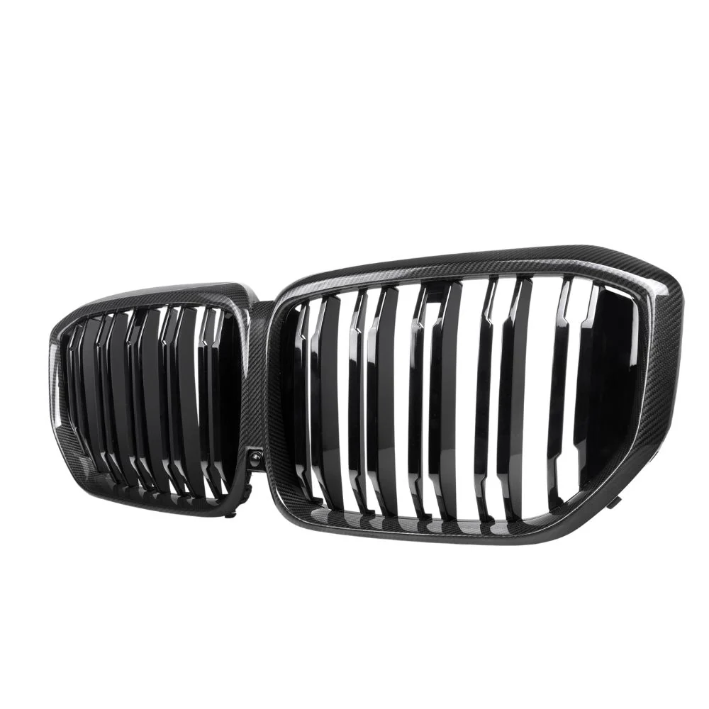 BMW X5 G05 LCI DOUBLE SLAT CARBON FIBRE FRONT GRILLE-Grille-CT CARBON-CT Carbon - High-quality carbon fiber and gloss black aerodynamic parts for premium sports and luxury vehicles.