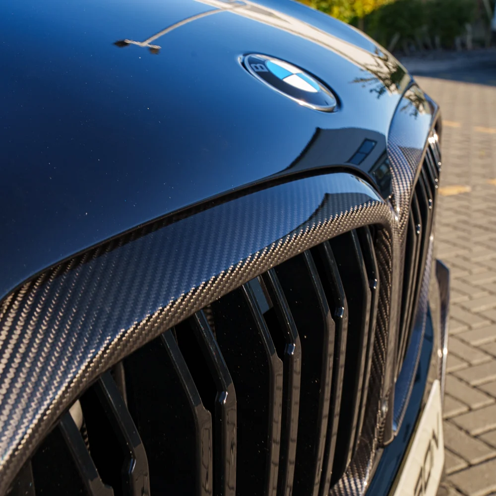 BMW X5 G05 LCI DOUBLE SLAT CARBON FIBRE FRONT GRILLE-Grille-CT CARBON-CT Carbon - High-quality carbon fiber and gloss black aerodynamic parts for premium sports and luxury vehicles.