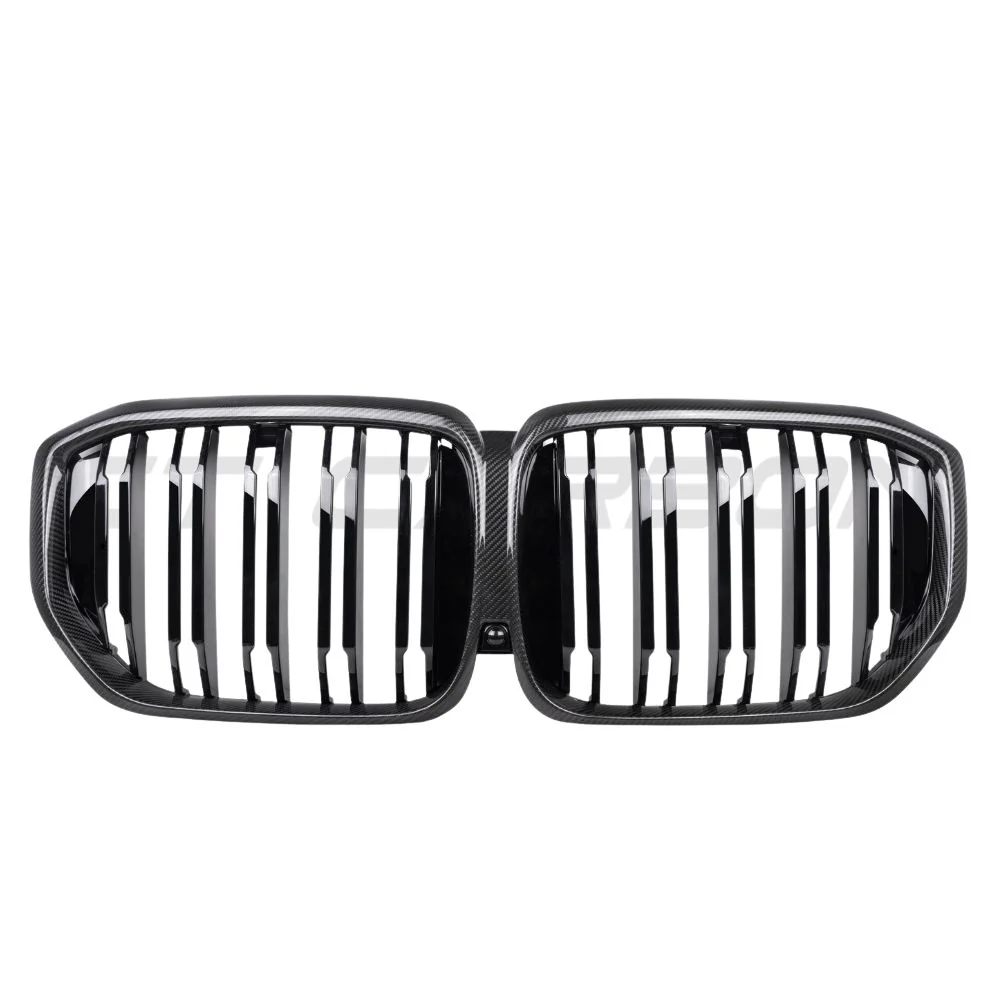 BMW X5 G05 LCI DOUBLE SLAT CARBON FIBRE FRONT GRILLE-Grille-CT CARBON-CT Carbon - High-quality carbon fiber and gloss black aerodynamic parts for premium sports and luxury vehicles.