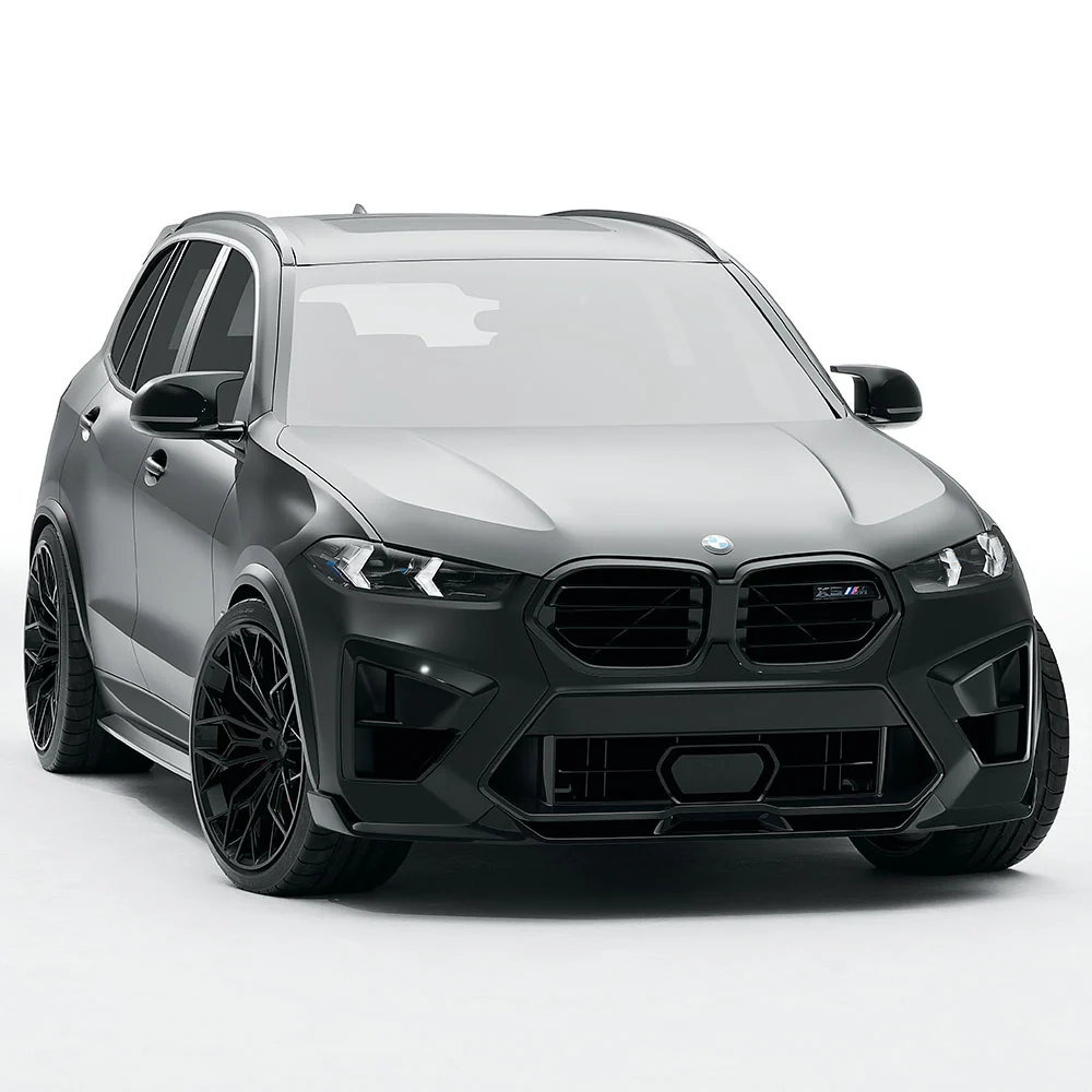 BMW F95 X5M 2023+ (LCI) CARBON FIBRE FULL KIT - CT DESIGN-Kit-CT CARBON-CT Carbon - High-quality carbon fiber and gloss black aerodynamic parts for premium sports and luxury vehicles.