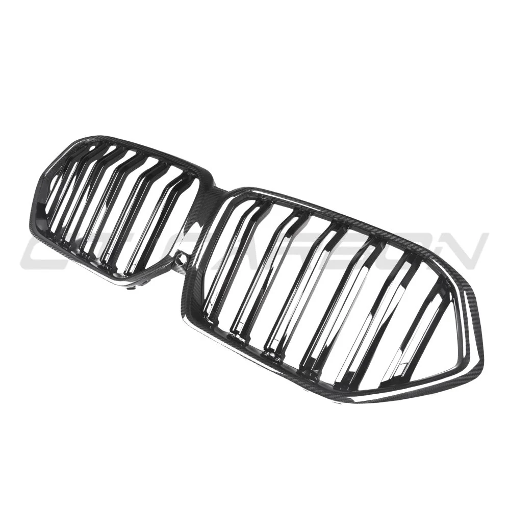 BMW X6 G06 DOUBLE SLAT CARBON FIBRE FRONT GRILLE-Grille-CT CARBON-CT Carbon - High-quality carbon fiber and gloss black aerodynamic parts for premium sports and luxury vehicles.