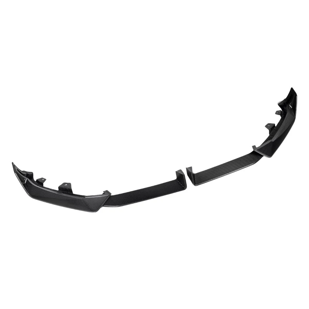 BMW X6 G06 LCI 2024+ CARBON FIBRE FRONT SPLITTER-Splitter-CT CARBON-CT Carbon - High-quality carbon fiber and gloss black aerodynamic parts for premium sports and luxury vehicles.