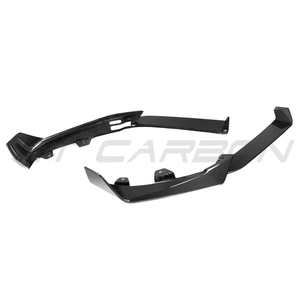 BMW X6 G06 LCI 2024+ CARBON FIBRE FRONT SPLITTER-Splitter-CT CARBON-CT Carbon - High-quality carbon fiber and gloss black aerodynamic parts for premium sports and luxury vehicles.