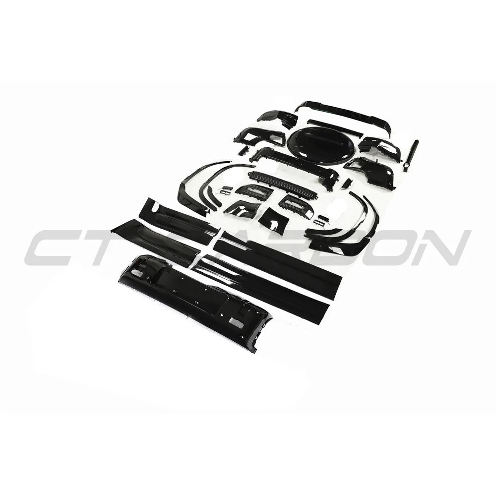 LAND ROVER DEFENDER L663 110 GLOSS BLACK KIT-Kit-BLAK BY CT-CT Carbon - High-quality carbon fiber and gloss black aerodynamic parts for premium sports and luxury vehicles.