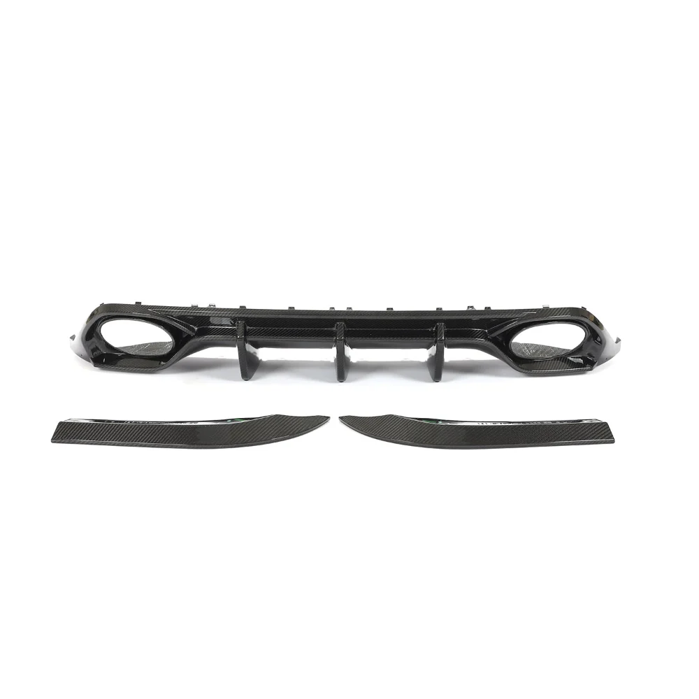AUDI RS3 8Y 2022-2024 SALOON CARBON FIBRE DIFFUSER - CT DESIGN-Diffuser-CT CARBON-CT Carbon - High-quality carbon fiber and gloss black aerodynamic parts for premium sports and luxury vehicles.
