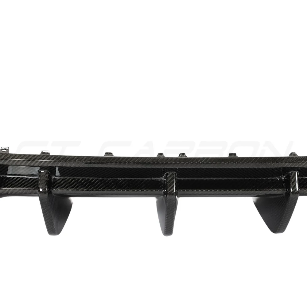 AUDI RS3 8Y 2022-2024 SALOON CARBON FIBRE DIFFUSER - CT DESIGN-Diffuser-CT CARBON-CT Carbon - High-quality carbon fiber and gloss black aerodynamic parts for premium sports and luxury vehicles.
