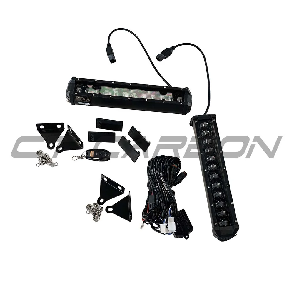 DEFENDER 90/110/130 L663 2020+ GLOSS BLACK LED FRONT BUMPER LIGHTS