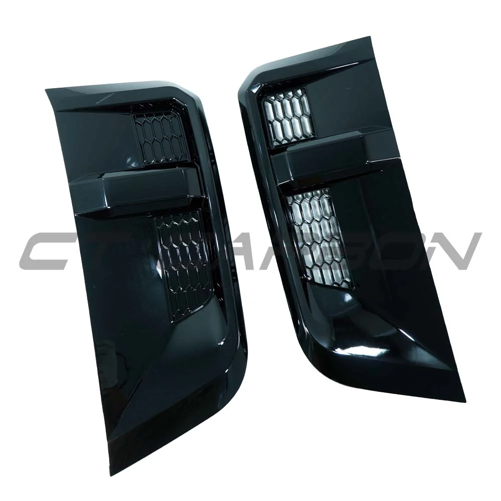 DEFENDER 90/110/130 L663 2020+ GLOSS BLACK WING/FENDER VENTS - V1
