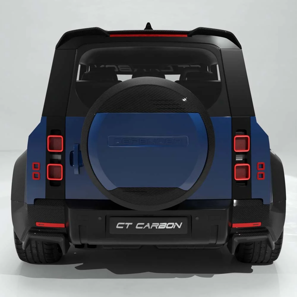 DEFENDER L663 90/110/130 2020+ CARBON FIBRE SPARE WHEEL COVER TRIM - CT DESIGN