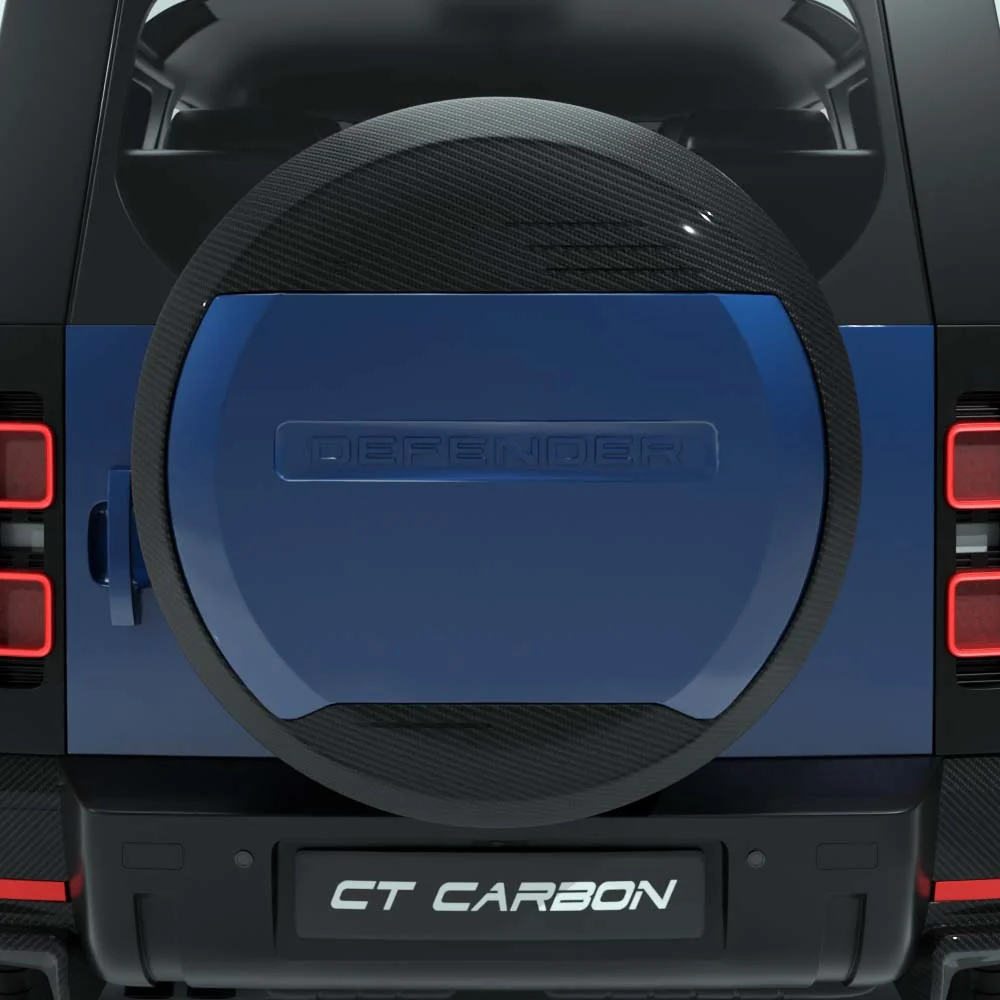 DEFENDER L663 90/110/130 2020+ CARBON FIBRE SPARE WHEEL COVER TRIM - CT DESIGN