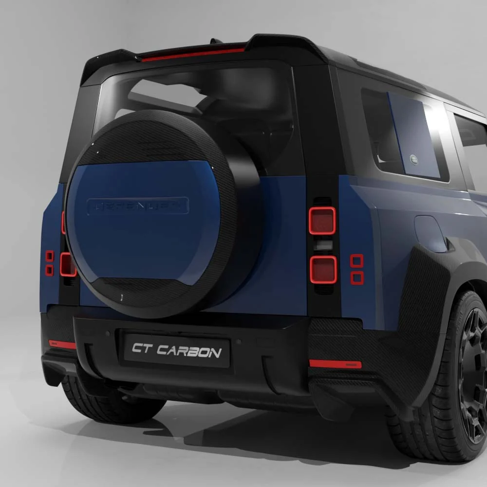 DEFENDER L663 90/110/130 2020+ CARBON FIBRE SPARE WHEEL COVER TRIM - CT DESIGN