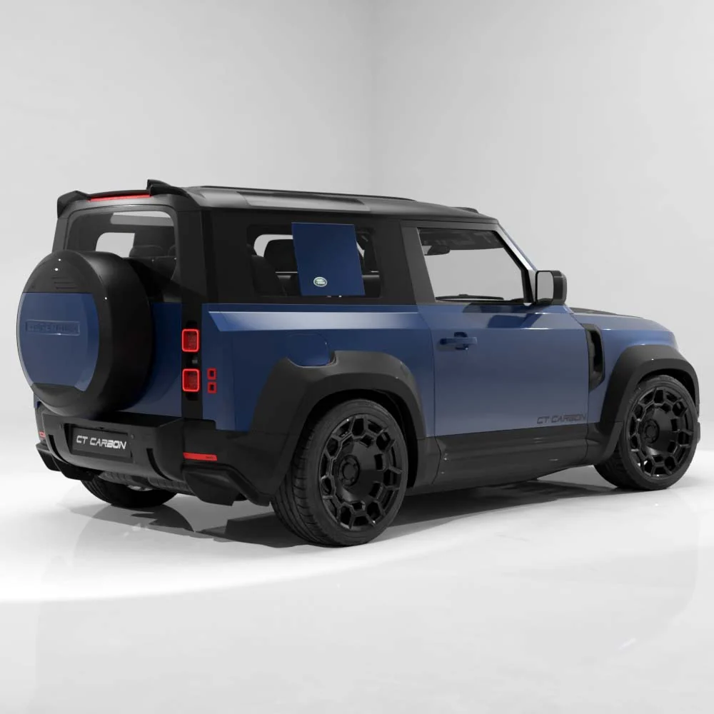 DEFENDER L663 90/110/130 2020+ CARBON FIBRE SPARE WHEEL COVER TRIM - CT DESIGN