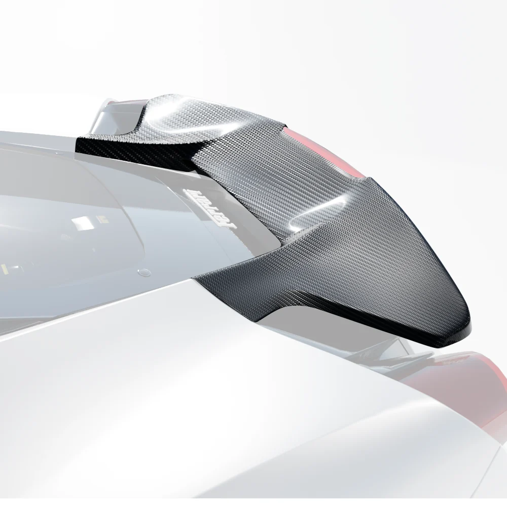 FERRARI 488 PISTA CARBON FIBRE SPOILER - CT DESIGN-Spoiler-CT CARBON-CT Carbon - High-quality carbon fiber and gloss black aerodynamic parts for premium sports and luxury vehicles.