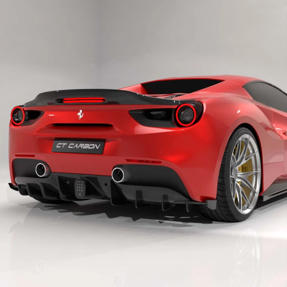 FERRARI 488 SPIDER CARBON FIBRE SPOILER - CT DESIGN