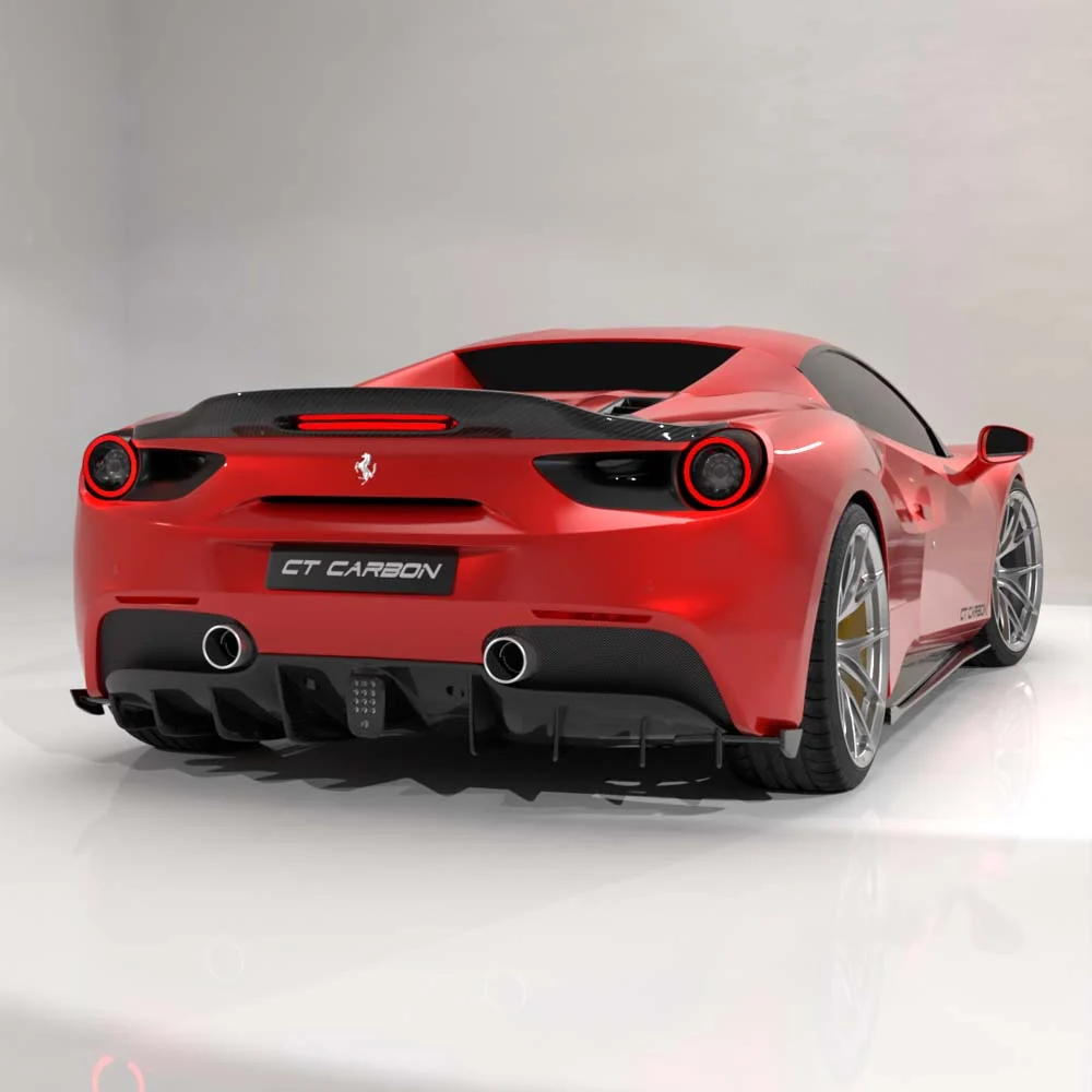 FERRARI 488 SPIDER CARBON FIBRE SPOILER - CT DESIGN