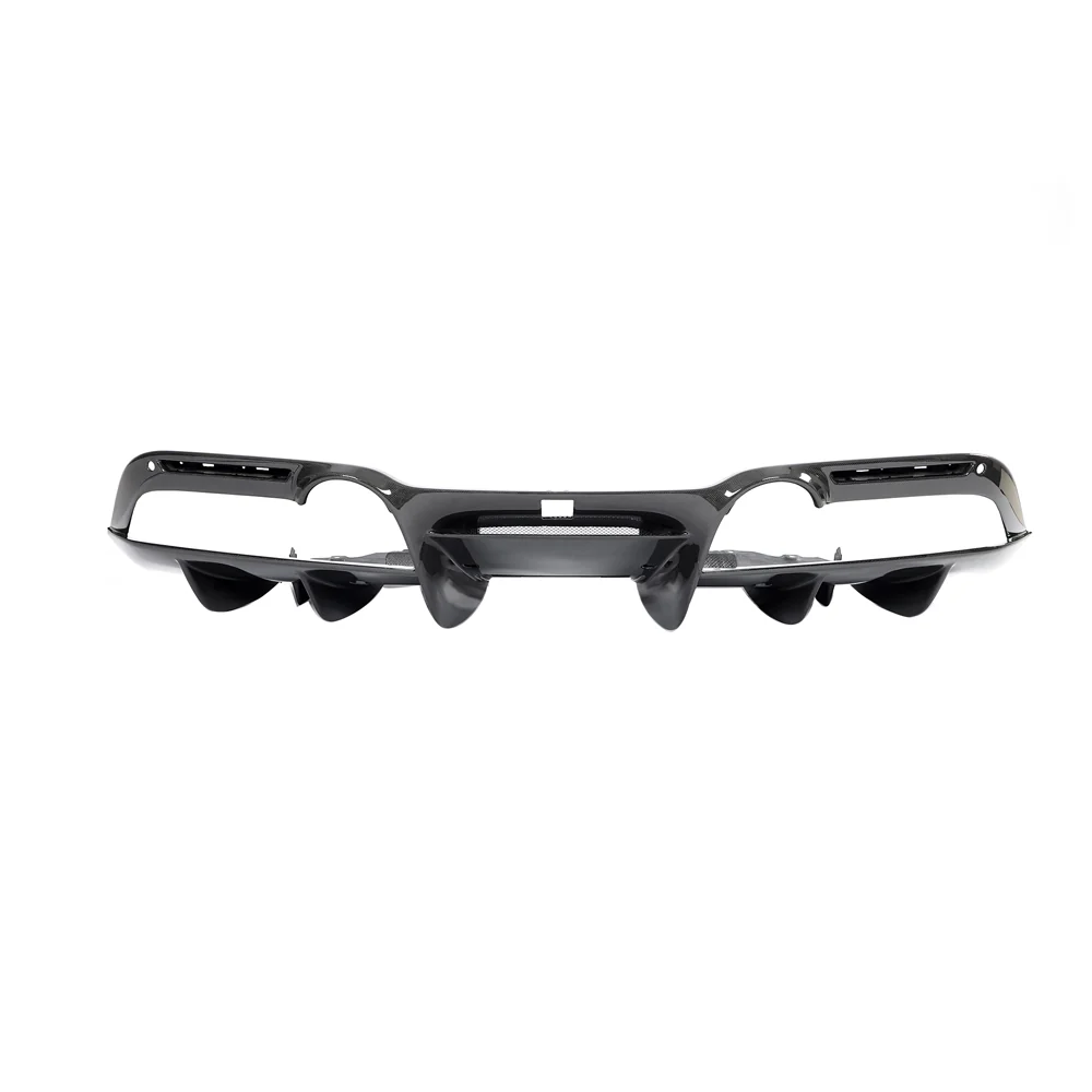 FERRARI F8 2019-2023 CARBON FIBRE DIFFUSER-Diffuser-CT CARBON-CT Carbon - High-quality carbon fiber and gloss black aerodynamic parts for premium sports and luxury vehicles.