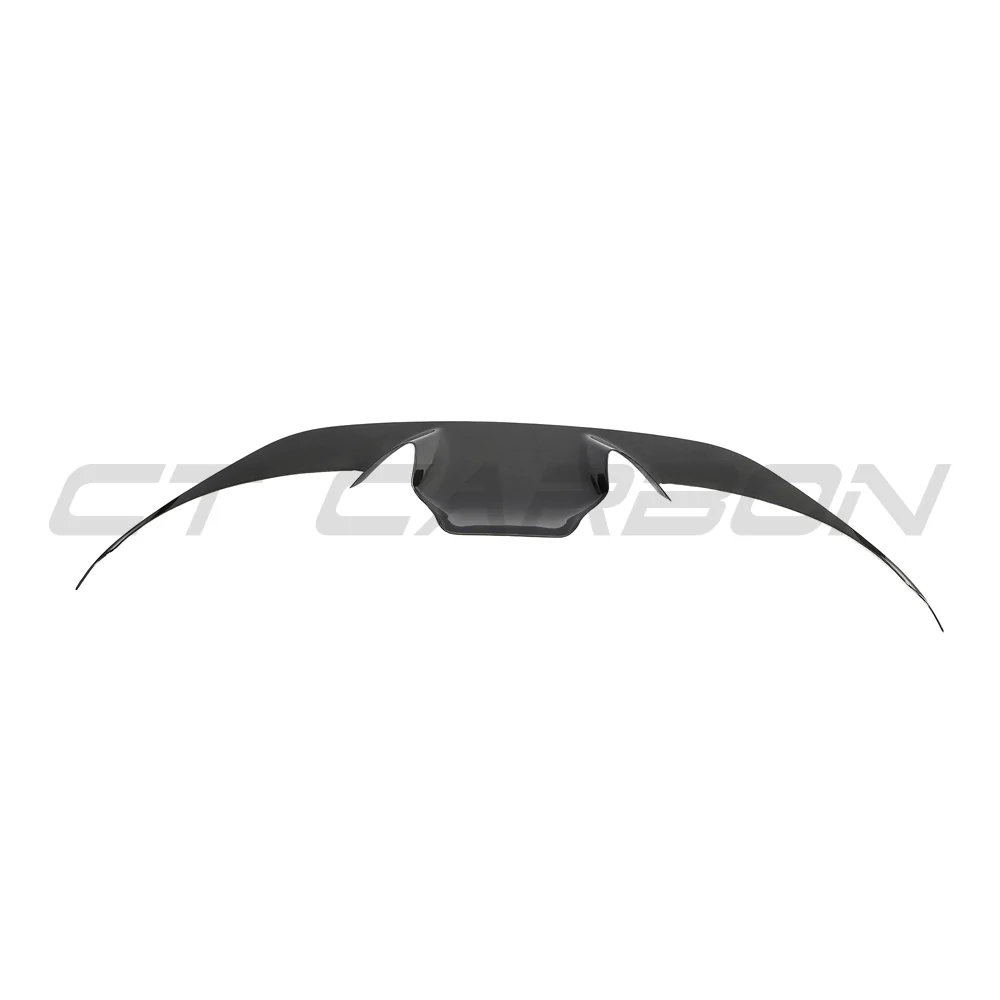 FERRARI F8 2019-2023 FRONT BUMPER CARBON FIBRE TRIM-Splitter-CT CARBON-CT Carbon - High-quality carbon fiber and gloss black aerodynamic parts for premium sports and luxury vehicles.