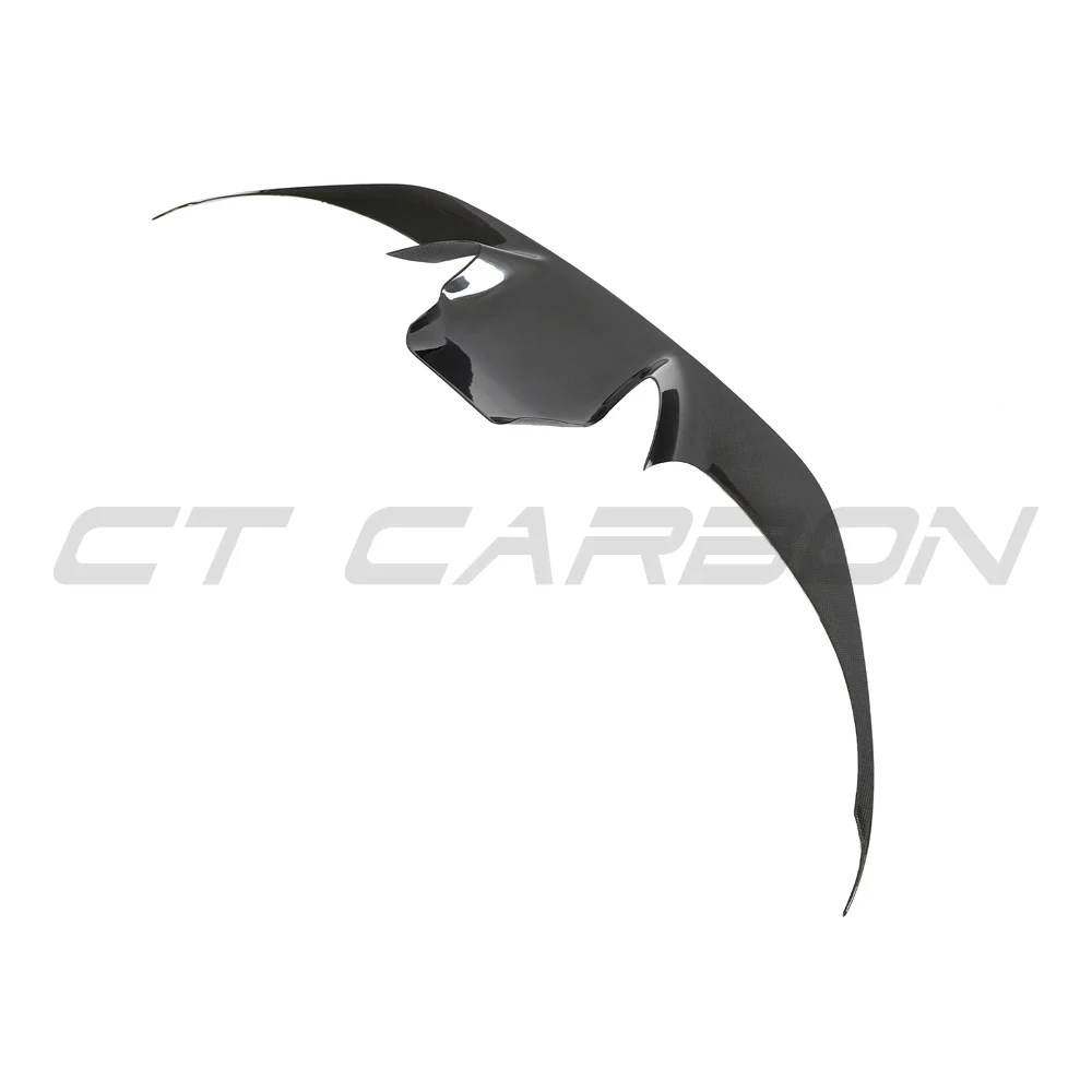FERRARI F8 2019-2023 FRONT BUMPER CARBON FIBRE TRIM-Splitter-CT CARBON-CT Carbon - High-quality carbon fiber and gloss black aerodynamic parts for premium sports and luxury vehicles.