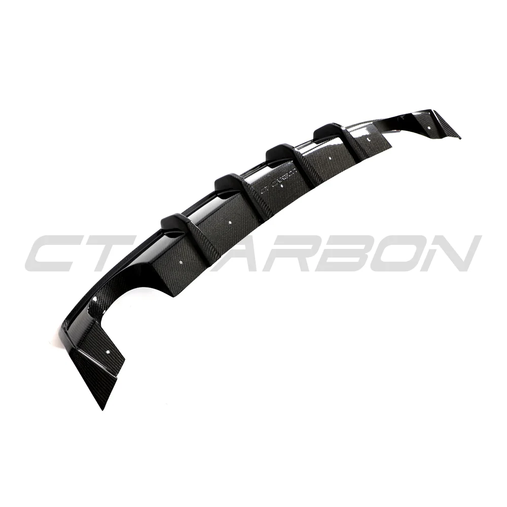 HYUNDAI i30N CARBON FIBRE DIFFUSER (PRE-FACELIFT) - CT DESIGN-Splitter-CT CARBON-CT Carbon - High-quality carbon fiber and gloss black aerodynamic parts for premium sports and luxury vehicles.