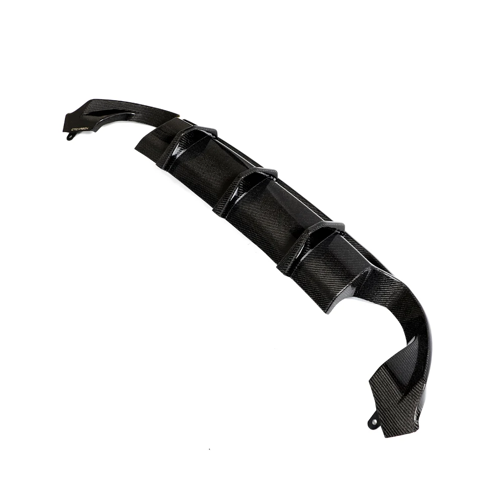 HYUNDAI i30N CARBON FIBRE DIFFUSER (FACELIFT) - CT DESIGN-Diffuser-CT CARBON-CT Carbon - High-quality carbon fiber and gloss black aerodynamic parts for premium sports and luxury vehicles.