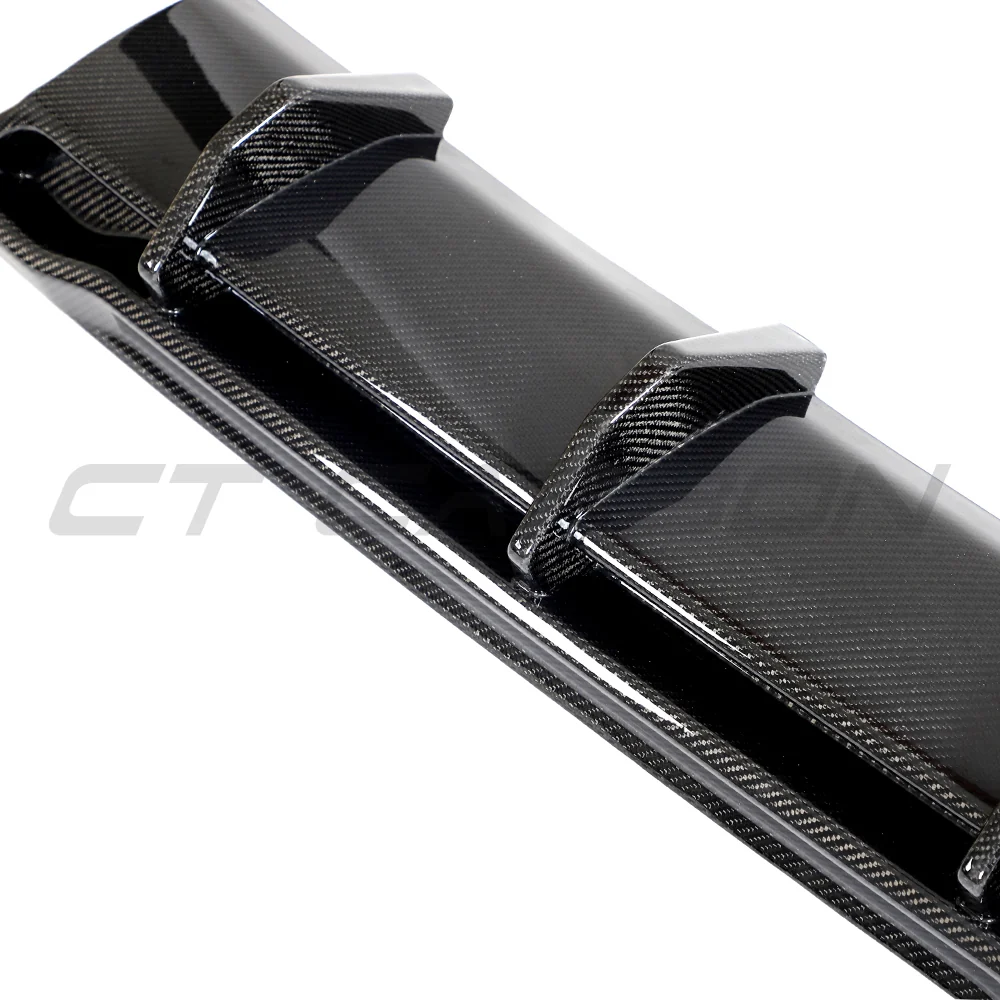 HYUNDAI i30N CARBON FIBRE DIFFUSER (FACELIFT) - CT DESIGN-Diffuser-CT CARBON-CT Carbon - High-quality carbon fiber and gloss black aerodynamic parts for premium sports and luxury vehicles.