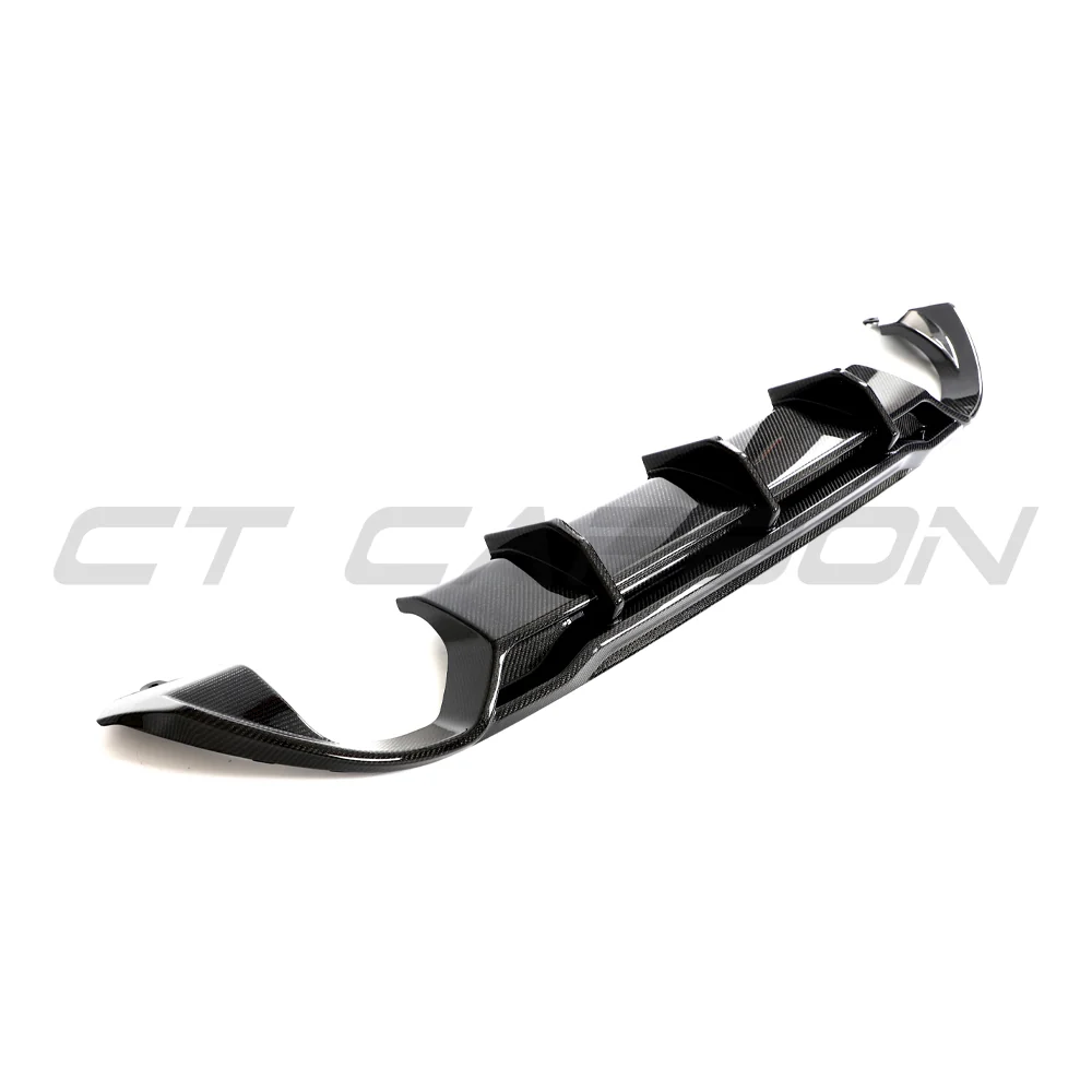 HYUNDAI i30N CARBON FIBRE DIFFUSER (FACELIFT) - CT DESIGN-Diffuser-CT CARBON-CT Carbon - High-quality carbon fiber and gloss black aerodynamic parts for premium sports and luxury vehicles.
