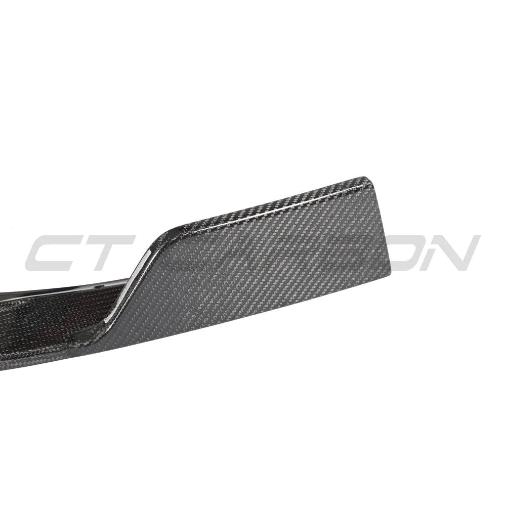 HYUNDAI i30N FRONT CARBON FIBRE SPLITTER (FACELIFT) - CT DESIGN-Splitter-CT CARBON-CT Carbon - High-quality carbon fiber and gloss black aerodynamic parts for premium sports and luxury vehicles.