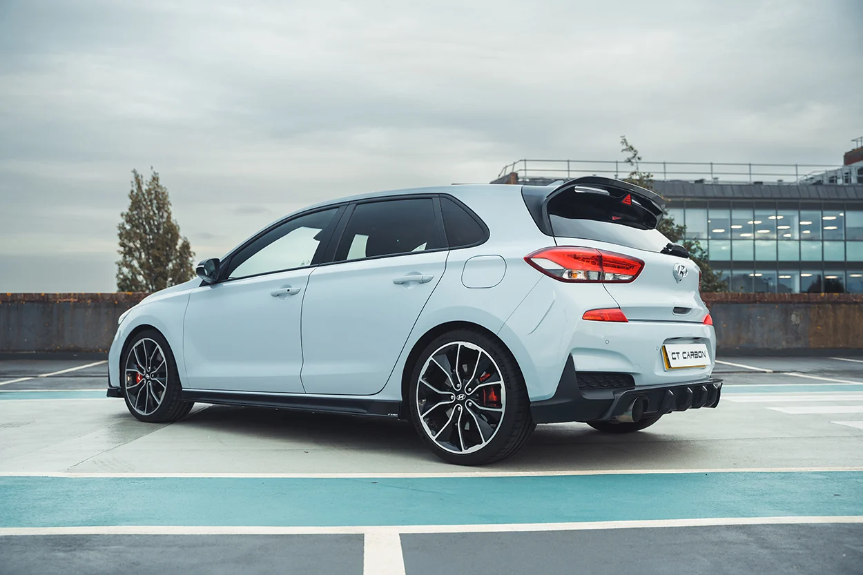 HYUNDAI i30N CARBON FIBRE KIT (PRE-FACELIFT) - CT DESIGN-Kit-CT CARBON-CT Carbon - High-quality carbon fiber and gloss black aerodynamic parts for premium sports and luxury vehicles.
