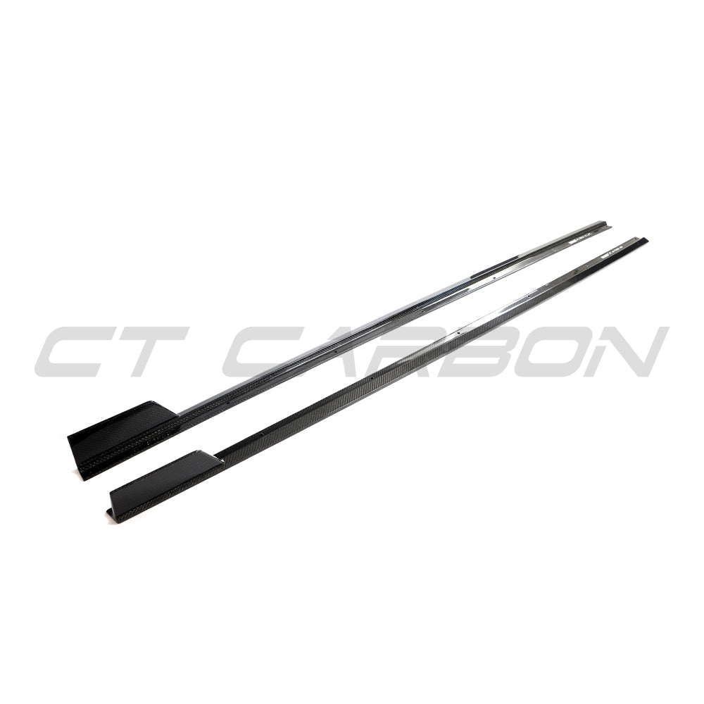 HYUNDAI i30N CARBON FIBRE SIDE SKIRTS - CT DESIGN-Side Skirts-CT CARBON-CT Carbon - High-quality carbon fiber and gloss black aerodynamic parts for premium sports and luxury vehicles.